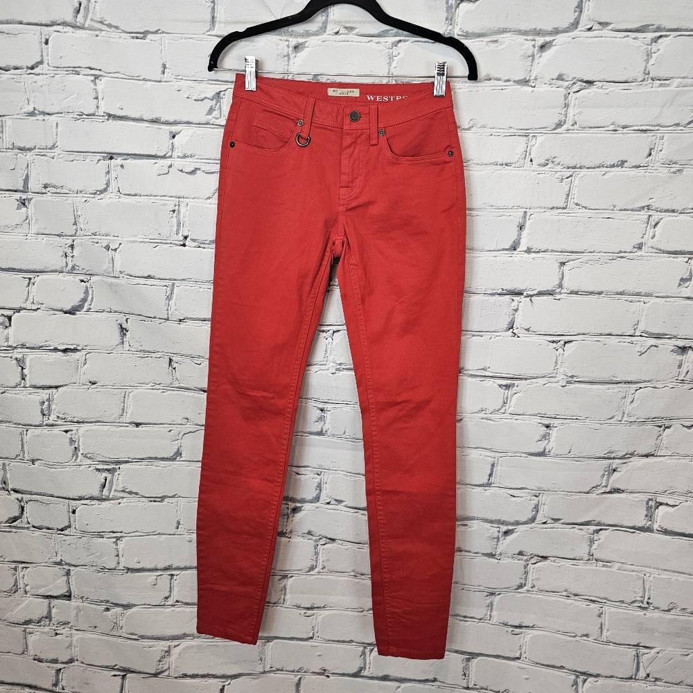 Burberry Brit Westbourne Skinny Jeans in Red